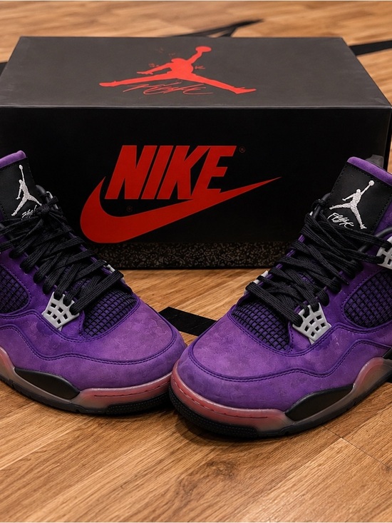 Jordan Other - Jordan Purple and Black Retro Basketball Sneakers